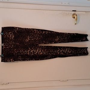 Iman Global Chic animal print leggings size XL long